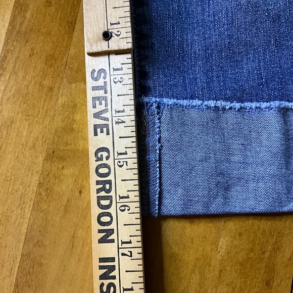 d. jeans Womens‎ Blue Denim Capri Pants Cuffed Jeans Size 30/30 - Picture 5 of 5